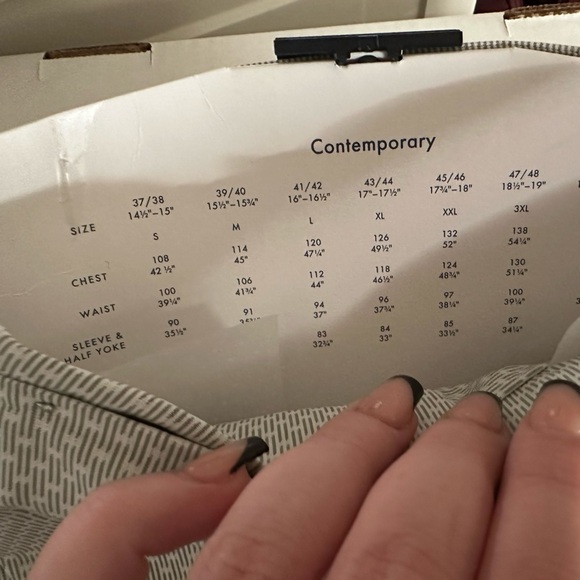 NWT ETON men’s button up dress shirt green 42 16.5 neck formal event office - Picture 6 of 12